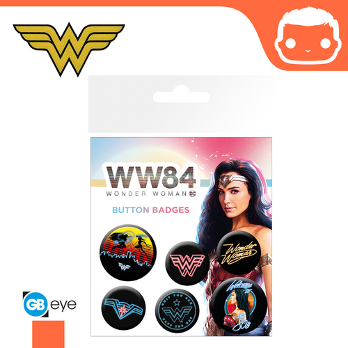 Badge Pack - Wonder Woman 1984 Neon Mix