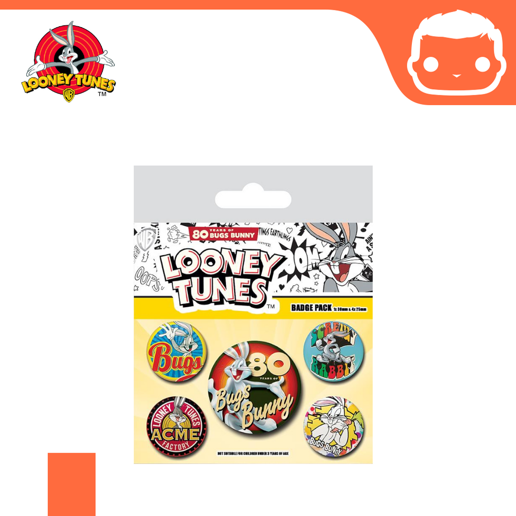 Badge Pack - Looney Tunes - Bugs Bunny 80th Anniversary