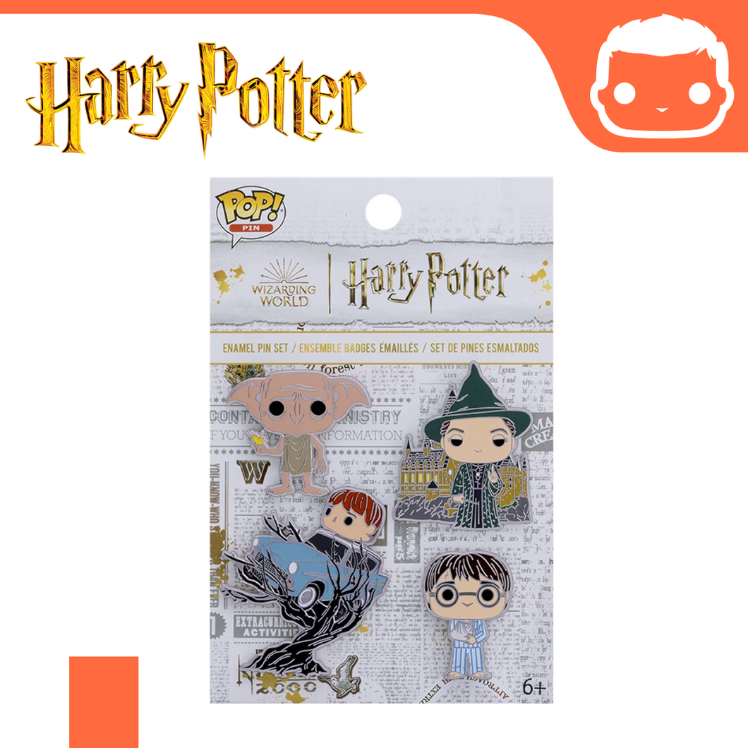 4 Pack Enamel Pins: Harry Potter - Chamber of Secrets