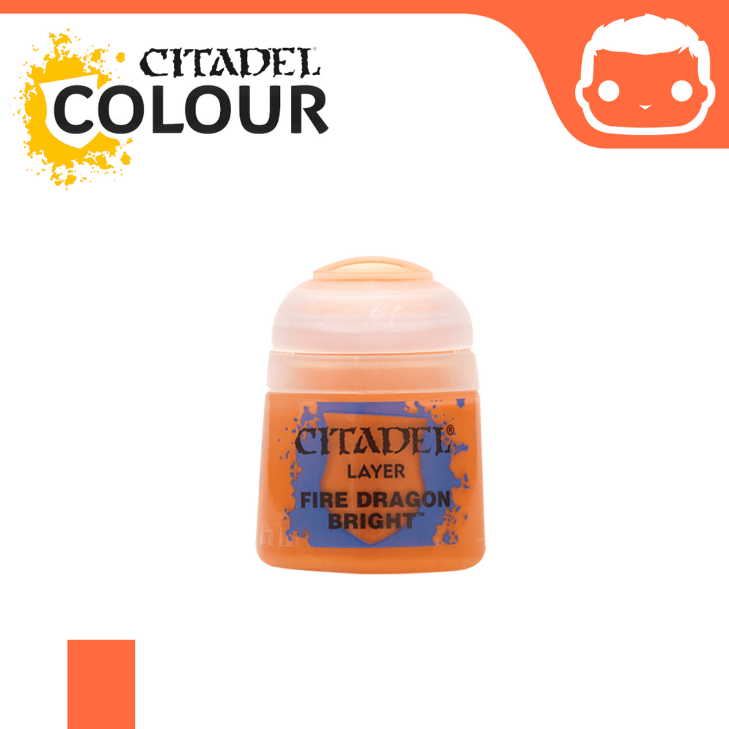 Citadel Layer Paint – Fire Dragon Bright – 12ml – Games Workshop