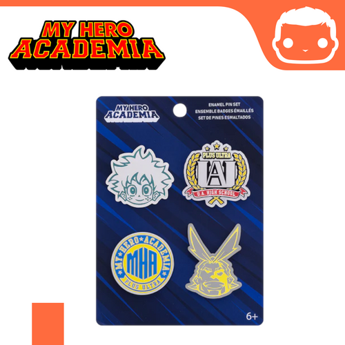 4 Pack Enamel Pins: My Hero Academia
